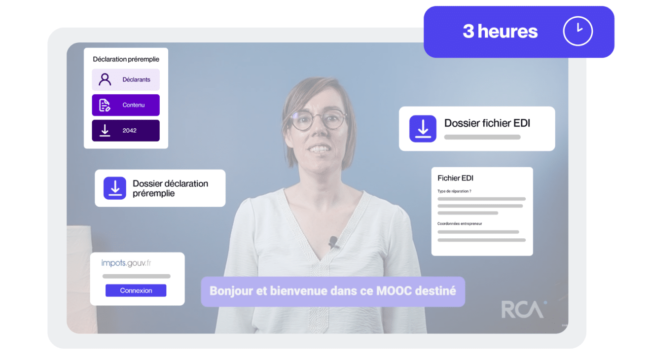 Cours e-learning sur l'impot sur le revenu dans Campus RCA