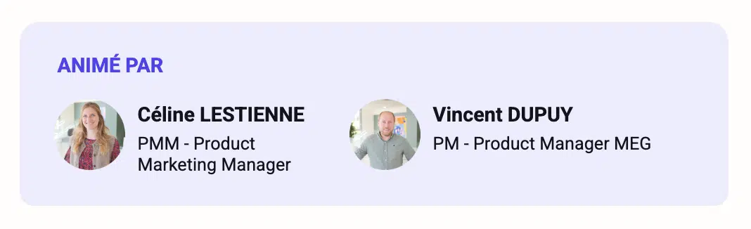 Intervenants pour le webinaire FE avec MEG : dernière ligne droite