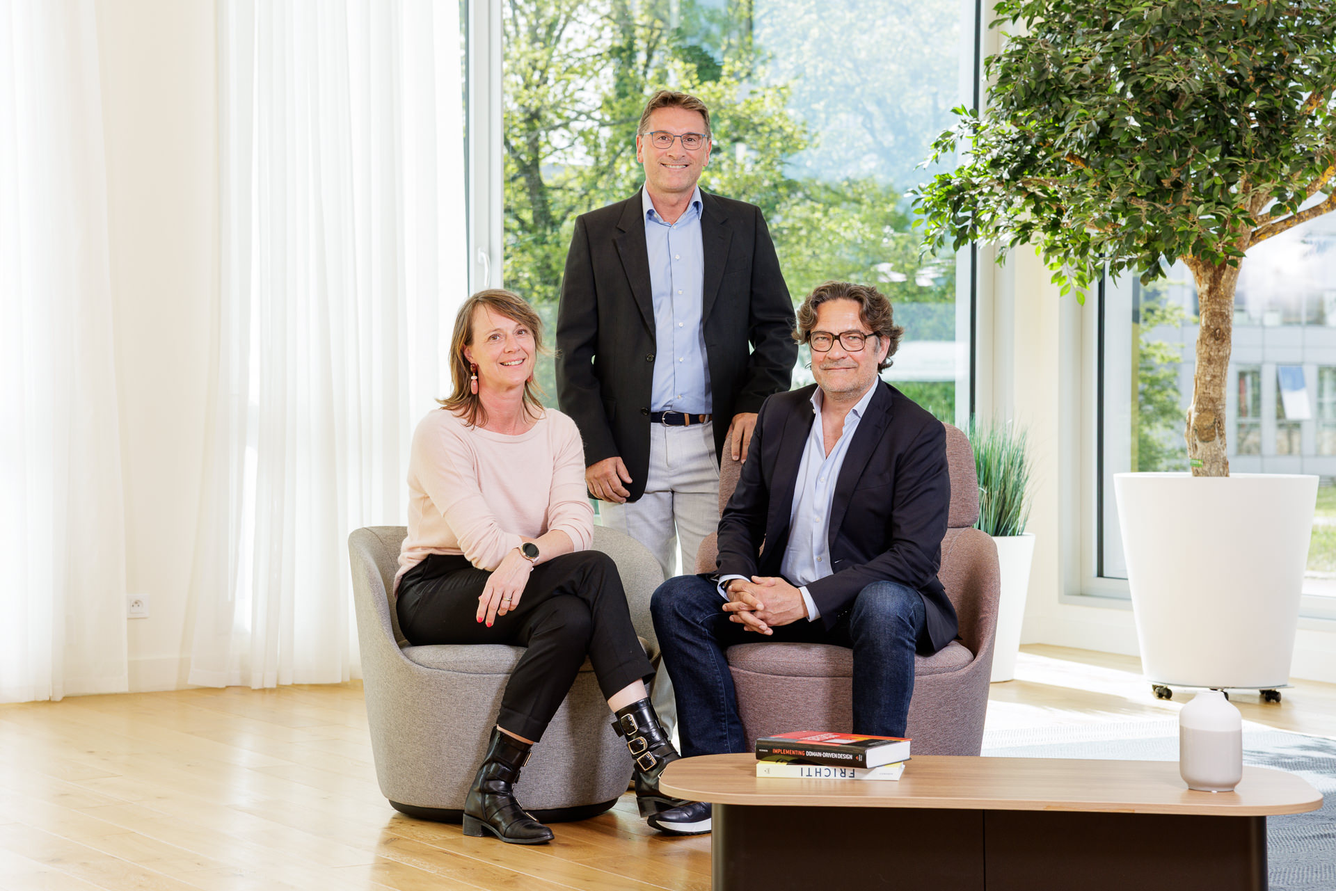 Photo de la nouvelle gouvernance RCA, avec l'arrivée de Delphine Février en tant que Managing Director